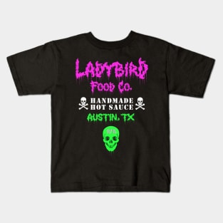 Ladybird Pink-Green Metal Gig Kids T-Shirt